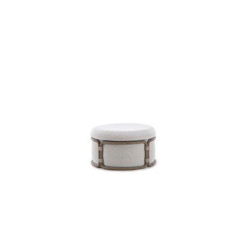 Taburet tapitat, pentru exterior, Ethimo, Rotin